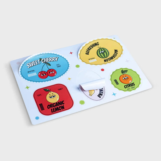 Custom die cut sticker sheets allow multiple kiss cut stickers on a page. 